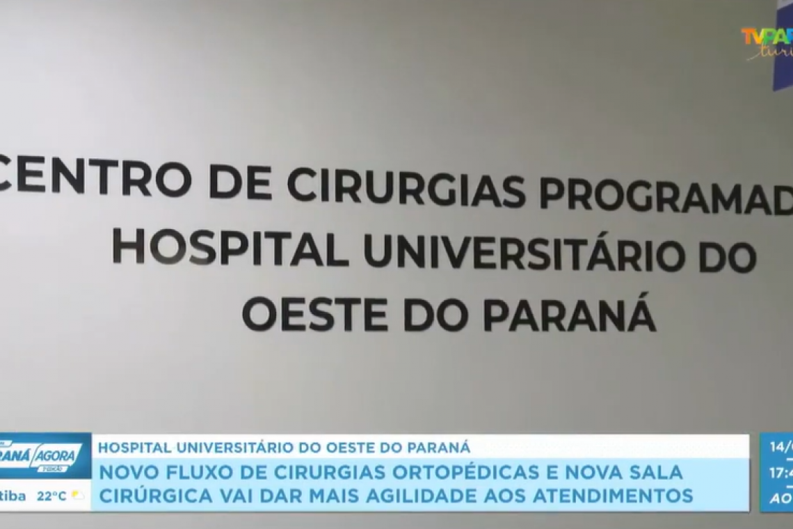 HUOP: novo fluxo de cirurgias ortopédicas pretende agilizar atendimentos